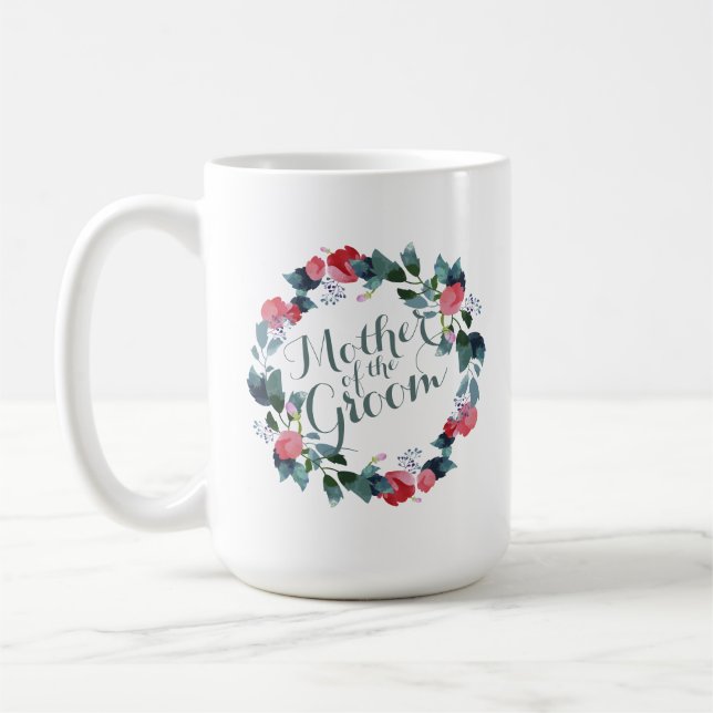 Caneca De Café Mãe Elegante do Casamento de Noite | Mug Clássico (Esquerda)