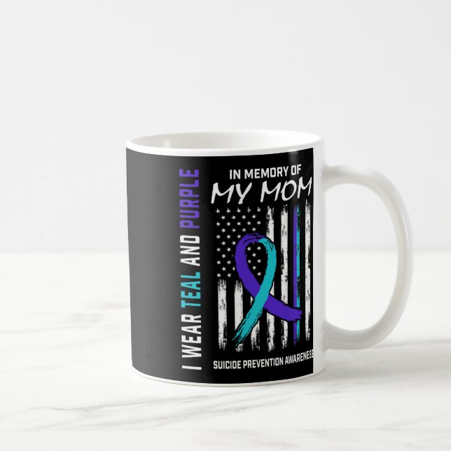 Caneca De Café Mãe Em Memória Da Minha Mãe, A Consciência Do Suic (Direita)