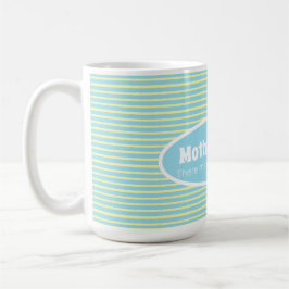 Caneca De Café Mãe Engraçada da Grande Família Pastel Stripe Pers