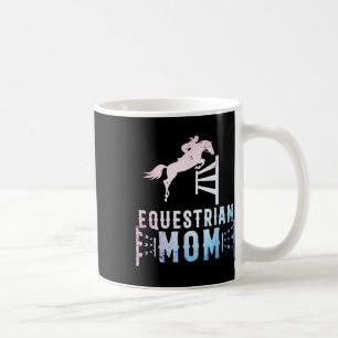 Caneca De Café Mãe Equestre Arte Para Meninas Cavaleiras De Raios