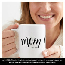 Mãe Estabeleceu Ano Personalizado Fofo e Elegante