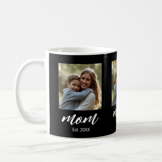 Caneca De Café Mãe Estabeleceu Foto Dia das Mães (Esquerda)