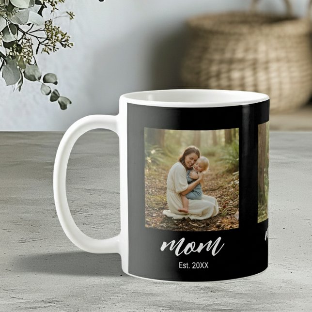 Caneca De Café Mãe Estabeleceu Roteiro Moderno 3 Foto (Criador carregado)
