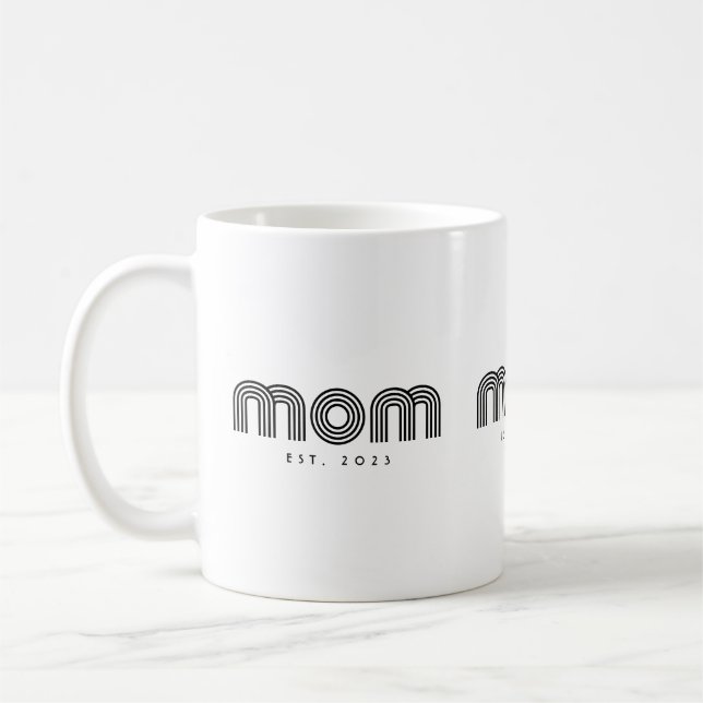 Caneca De Café Mãe Estabelecida Nova Mãe Presente (Esquerda)