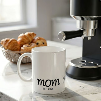 Caneca De Café Mãe Estabelecida Novo Presente de Mãe