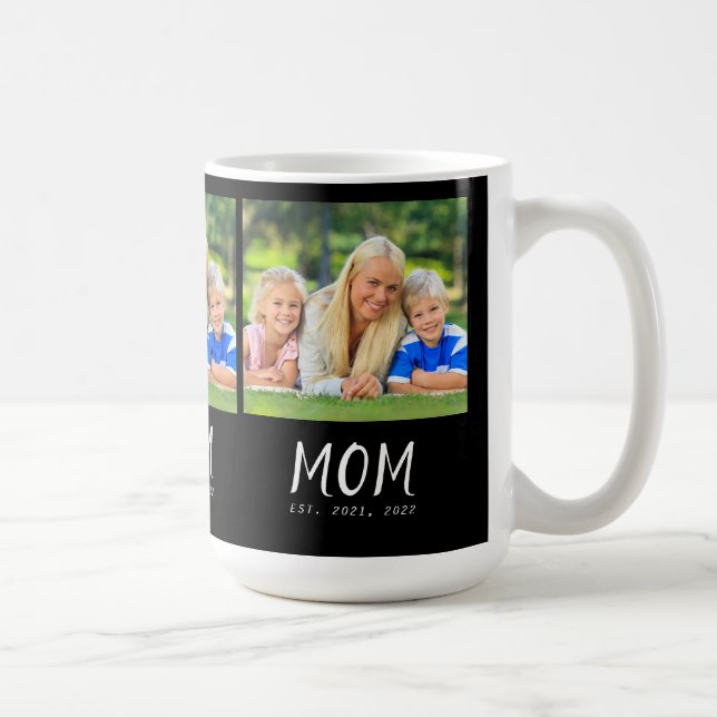 Caneca De Café Mãe Estabelecida Roteiro Preto 3 Foto (Direita)