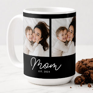 Caneca De Café Mãe Estabelecida Roteiro Preto 3 Foto