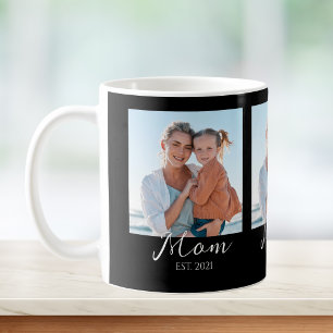 Caneca De Café Mãe Estabelecida Roteiro Preto 3 Foto