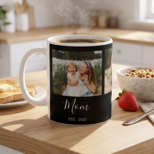 Caneca De Café Mãe Estabelecida Roteiro Preto 3 Foto