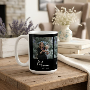 Caneca De Café Mãe Estabelecida Roteiro Preto 3 Foto