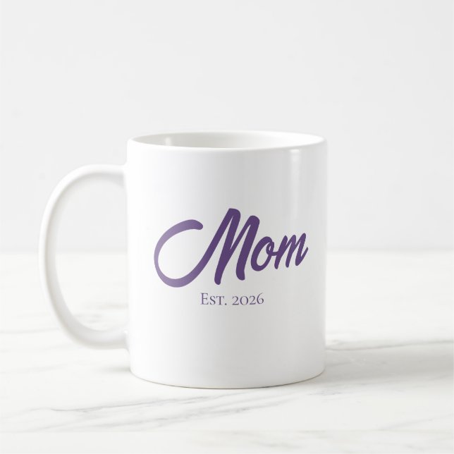 Caneca De Café Mãe Estabelecida Roteiro Roxo (Esquerda)