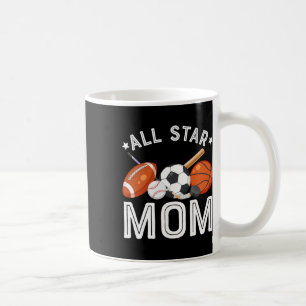 Caneca De Café Mãe Estrela do Menino do Aniversário Sketll Futebo
