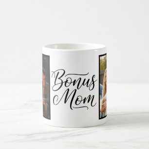Caneca De Café Mãe Extra Elegante Cursiva Duas Fotos