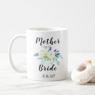 Caneca De Café Mãe Floral das Noivas Personalizadas