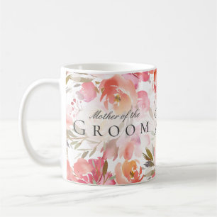 Caneca De Café Mãe Floral de Rosa de Lâmpada de Aquarela do Solo