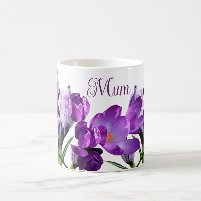 Caneca De Café Mãe floral roxa-roxa-de-bócio-giro-giro-gira (Centro)