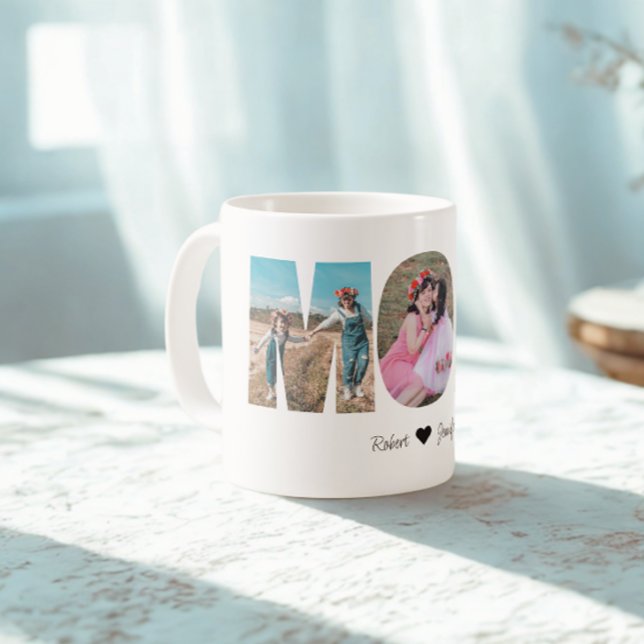 Caneca De Café Mãe Foto Collage Mug para Dia de as mães (Criador carregado)