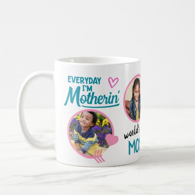 Caneca De Café MÃE FUNNA COTA MUG de fotos - Tendência divertida (Esquerda)