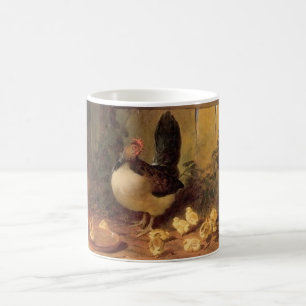 Caneca De Café Mãe Galinha Orgulhosa e seus Filhotes (Frangos Beb