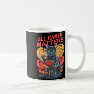 Caneca De Café Mãe Gata de Ramen Kawaii Papai Ramen Pawsitivament