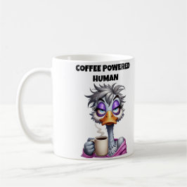 Caneca De Café Mãe Humana Energizada por Café