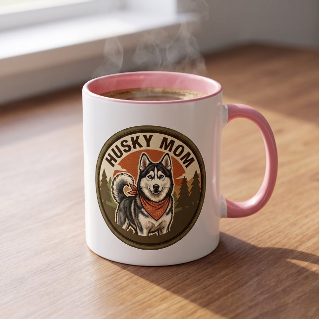 Caneca de Café Mãe Husky | Presente de Mãe Siberia (Criador carregado)