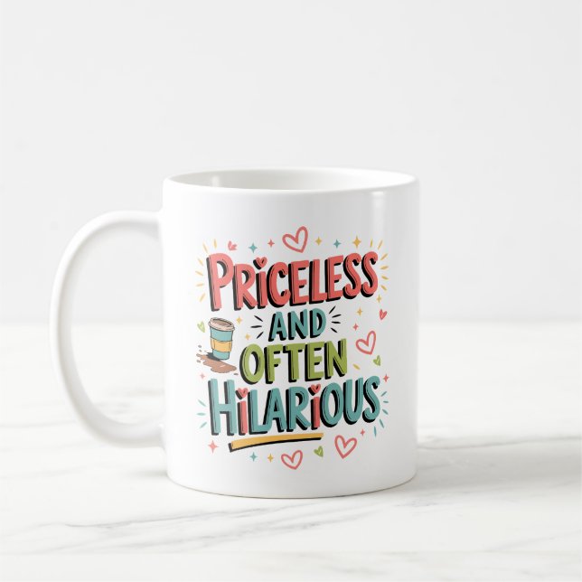 Caneca De Café Mãe Inestimável e Frequentemente Hilária (Esquerda)