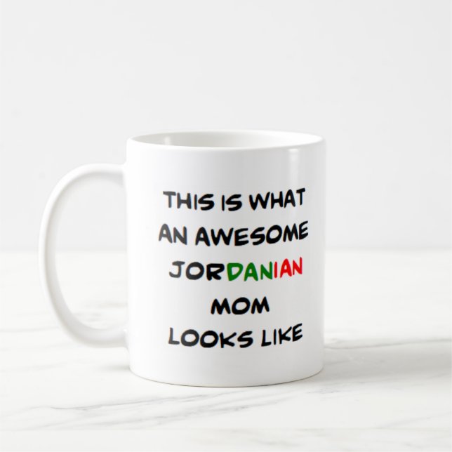 Caneca De Café mãe jordaniana, incrível (Esquerda)