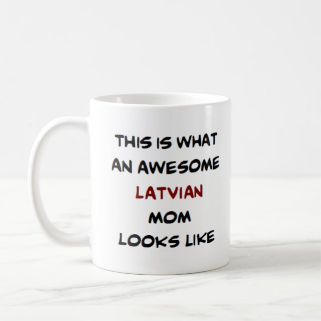 Caneca De Café mãe letã, incrível (Esquerda)