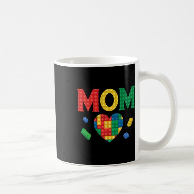 Caneca De Café Mãe Lover Master Builder Construindo Tijolos Bloco (Direita)