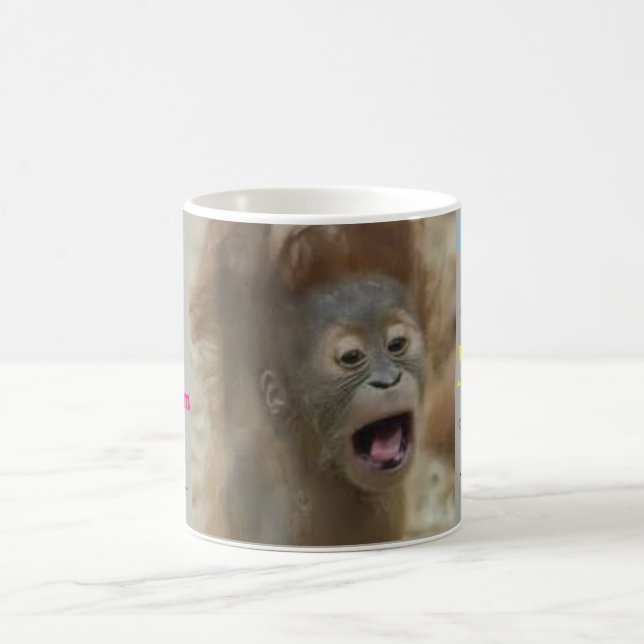 Caneca De Café MÃE! Macaco (Centro)