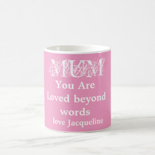 Caneca De Café Mãe Mãe MÃE Que Você É Amada De Personalidade