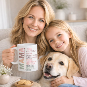 Caneca De Café Mãe mãe palavra arte amor