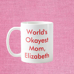 Caneca De Café Mãe mais bonita do mundo personalizada