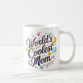 Caneca De Café Mãe mais legal do mundo - Uma linda e colorida can
