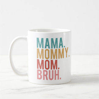 Caneca De Café Mãe Mamãe Bruh Vintage Mãe Engraçada