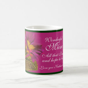 Caneca De Café Mãe maravilhosa floral toda do Primula "que eu