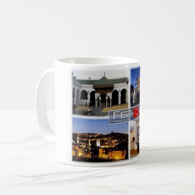 Caneca De Café MÃE Marrocos - Fez - Café Mug (Frente Esquerda)