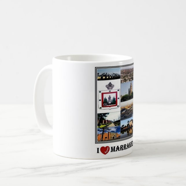 Caneca De Café MÃE Marrocos - Marraquexe - Coffee Mug (Frente Esquerda)