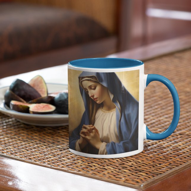 Caneca De Café Mãe Mary Rezando versão 5 (Mother Mary Praying version 5 Coffee Mug
)