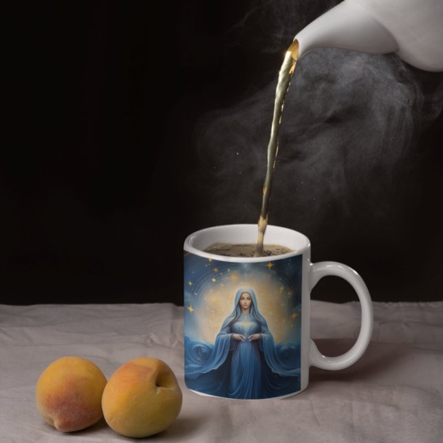 Caneca De Café Mãe Mary Universal Love 11 (Mother Mary Universal Love 11 Tea Mug
)