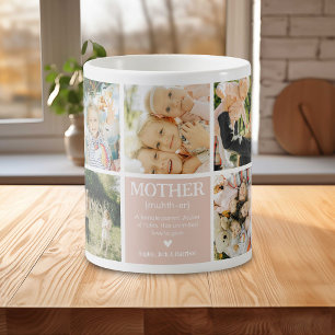 Caneca De Café Mãe Moderna e Bonita Definição de Colagem de Fotog