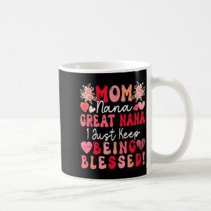 Caneca De Café Mãe nana grande nana continue sendo abençoada dia
