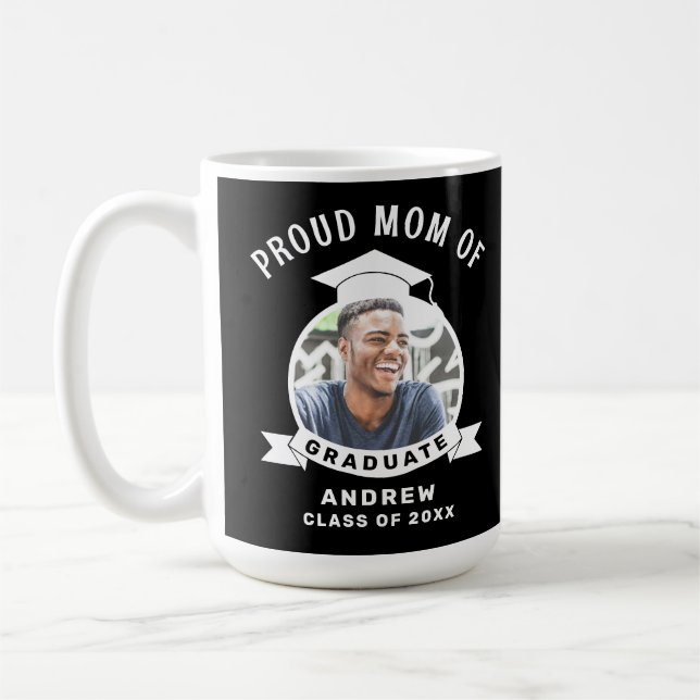 Caneca De Café Mãe Orgulhosa de Graduado (Esquerda)
