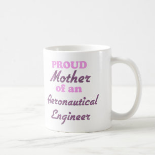Caneca De Café Mãe orgulhosa de um engenheiro aeronáutico