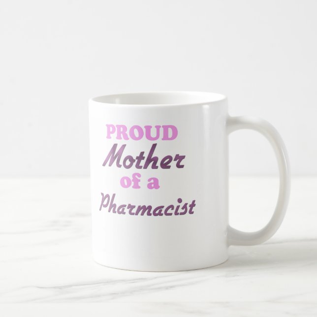 Caneca De Café Mãe orgulhosa de um farmacêutico (Direita)