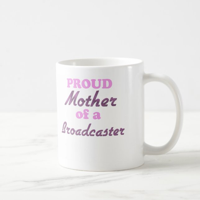 Caneca De Café Mãe orgulhosa de um radiodifusor (Direita)