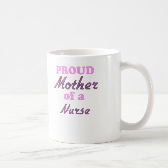 Caneca De Café Mãe orgulhosa de uma enfermeira (Direita)
