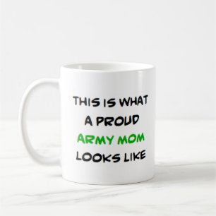 Caneca De Café mãe orgulhosa do exército
