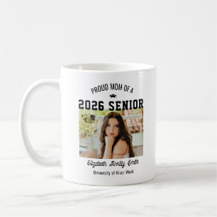 Caneca De Café Mãe Orgulhosa Senior Personalizado Ano Graduado Fo